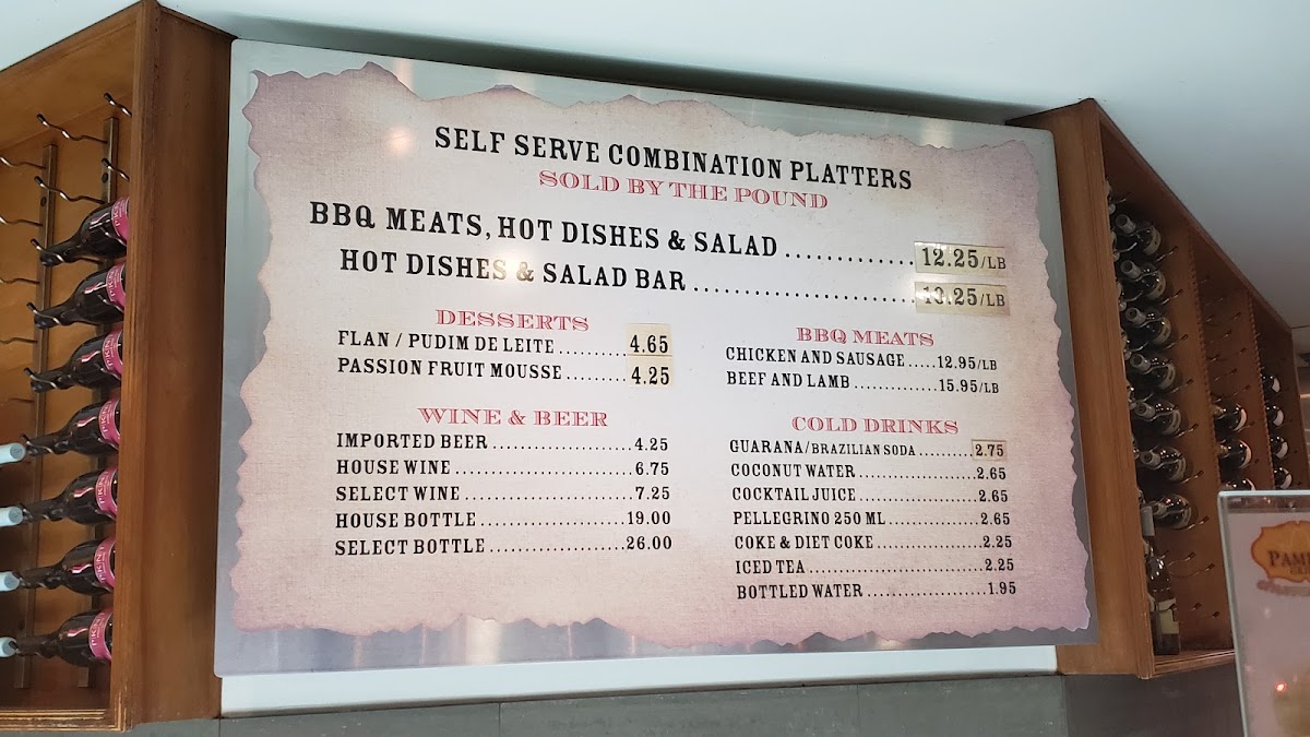 Pampas Grill Menu - Image 2
